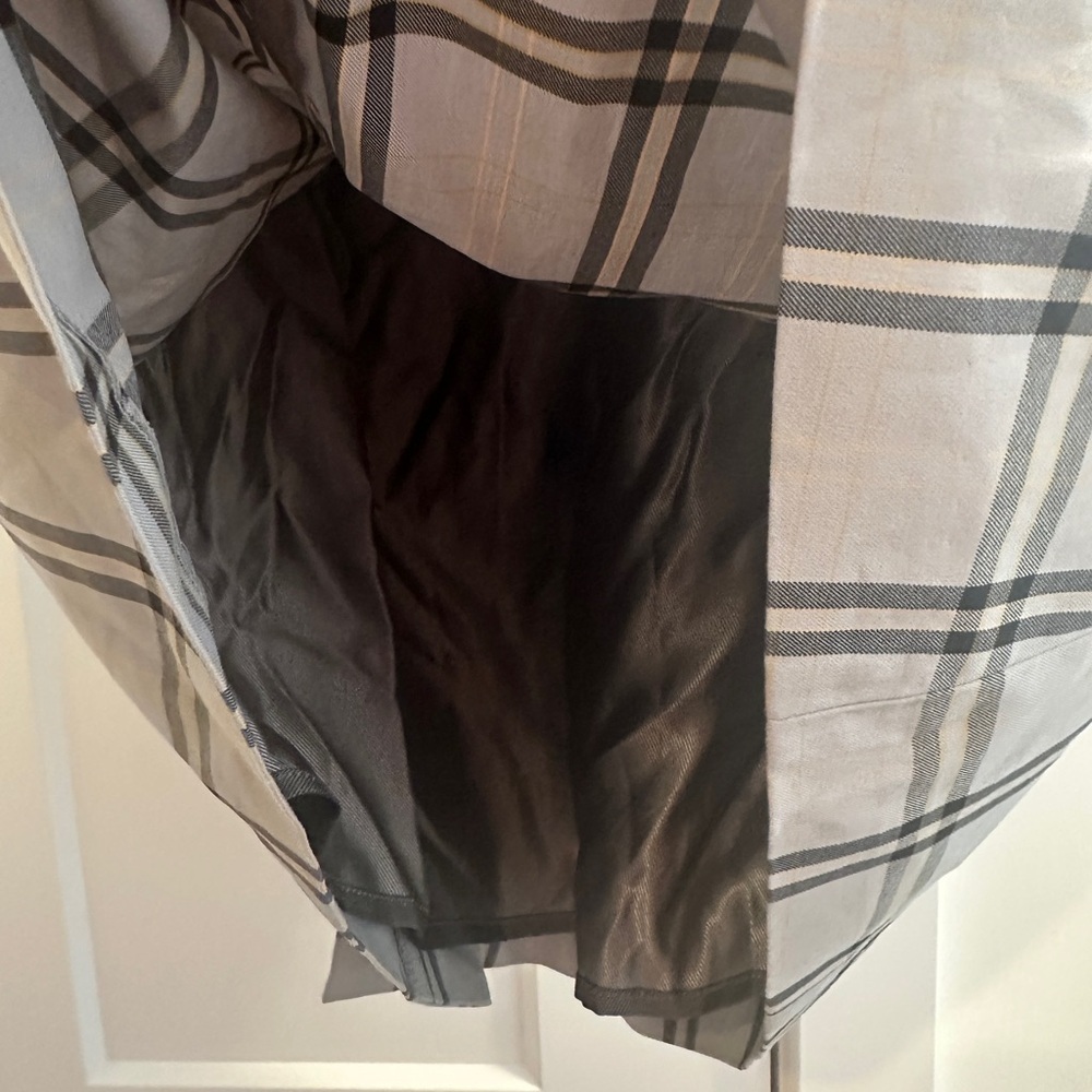 Aritzia Sunday Best Grey Plaid Mini Skirt Size 4 Women’s Yuri Skirt - Picture 9 of 10